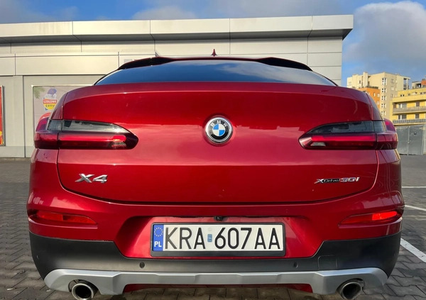 BMW X4 cena 212900 przebieg: 37000, rok produkcji 2021 z Kraków małe 352